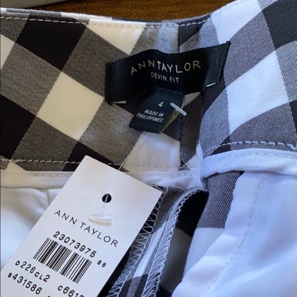 Ann Taylor Checkered Devin Fit pants - Picture 5 of 7